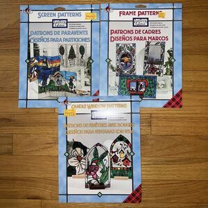 Gallery Glass Frame Patterns #9382, Screen Pattern #9354, Candle Window Patterns